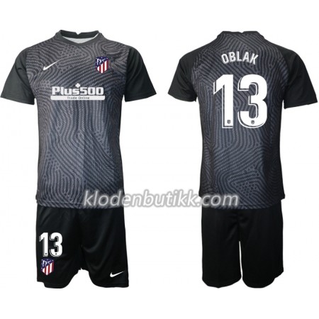 Atlético Madrid Jan Oblak 13 Keeper Barn draktsett 2020-2021 M004 Kortermet (+ Korte bukser)